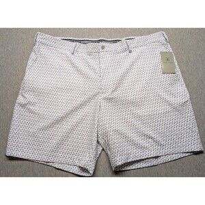 PGA TOUR Golf shorts 44 zip blue stretch UPF50 stretch gripper waist $68 Drinks